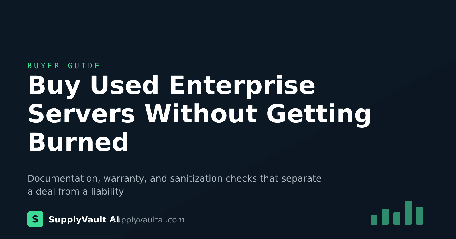 Where to Buy Used Enterprise Servers Without Getting Burned